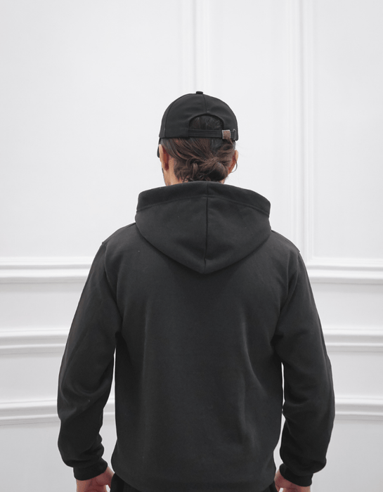 PLAIN BLACK HOODIES