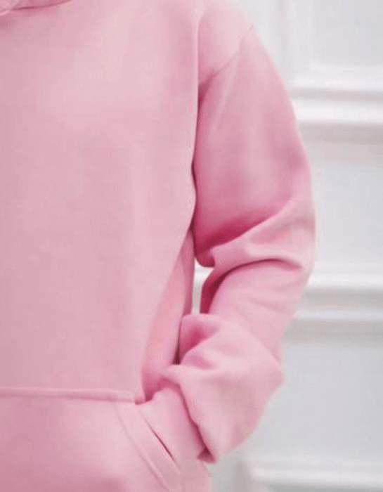 PLAIN PINK HOODIES